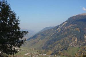 hiking in the swiss alps photo