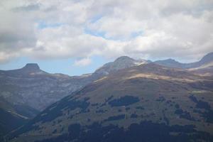 hiking in the swiss alps photo