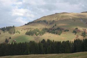 hiking in the swiss alps photo