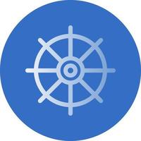 Nautical Wheel Vector Icon Design