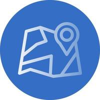 Paper Map Vector Icon Design