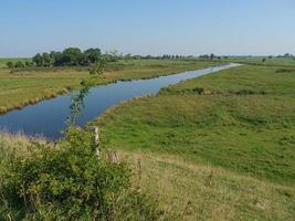 hiking near ditzum in germany photo