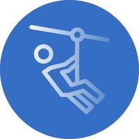 Zipline Vector Icon Design