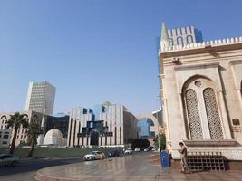 Jeddah, Saudi Arabia, Feb 2023 -  A view of buildings, and streets in Balad,  Jeddah, Saudi Arabia. photo