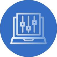 Audio Mixing Vector Icon Design