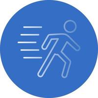 Running Person Vector Icon Design