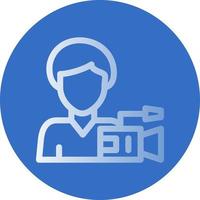 Camera Operator Vector Icon Design