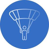 Sky Diver Vector Icon Design