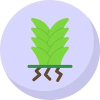 diseño de icono de vector de yuca