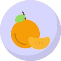 diseño de icono de vector de mandarina