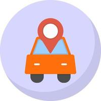 diseño de icono de vector de ubicación de coche