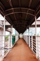 Pedestrian bridge at Jakarta Indonesia photo