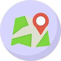 Paper Map Vector Icon Design