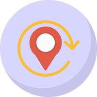 Refresh Location Vector Icon Design