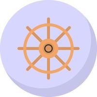 Nautical Wheel Vector Icon Design