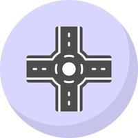 Roundabout Vector Icon Design