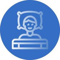 Sleeping Vector Icon Design