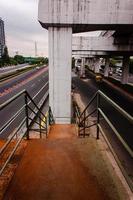 Pedestrian bridge at Jakarta Indonesia photo