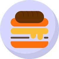 diseño de icono de vector de sándwich cubano