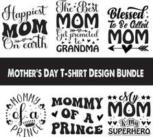 Mother's Day T-shirt  Design Bundle vector