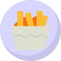 Poutine Vector Icon Design