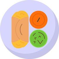 Masala Dosa Vector Icon Design