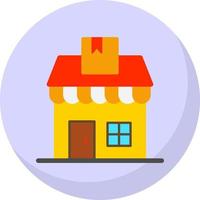 Delivery Shop Vector Icon Design