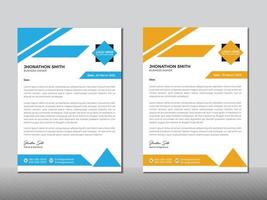 Modern Professional business Letter head design Template.. vector