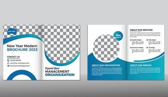 Professinal bio fould Brochure design Template. vector