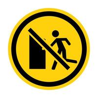 No Exit Sign On White Background vector