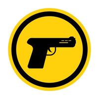 Gun icon isolated on white background vector