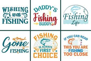 Fishing vector t-shirt design samples with illustration of a fish and a fishing.