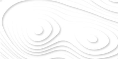 White paper cut white background. Abstract realistic papercut decoration textured with wavy layers and shadow. Topographic contour map abstract tech motion graphic design. photo