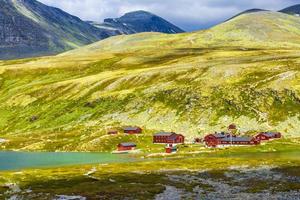 Beautiful mountain and landscape nature panorama Rondane National Park Norway. photo