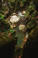 majestuoso gargantas du Pont du diable cueva en Francia foto