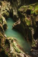 majestuoso gargantas du Pont du diable cueva en Francia foto