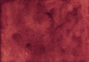 Watercolor burgundy texture background hand painted. Watercolour old dusty red color backdrop. photo