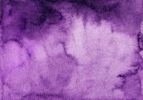 Watercolor deep purple background gradient texture. Aquarelle abstract old violet backdrop. photo