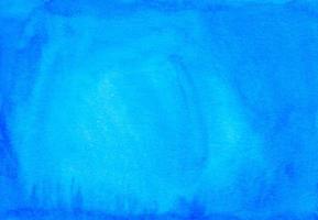 textura de fondo líquido azul profundo acuarela pintada a mano. telón de fondo abstracto azul cielo acuarela. foto