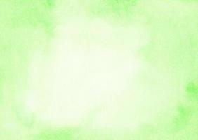 Watercolor light green background texture. Aquarelle abstract bright soft mint green color backdrop with space for text. photo