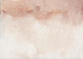 Watercolor light brown ombre background texture. Aquarelle abstract beige gradient backdrop. photo