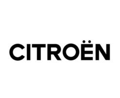 citroen logo símbolo marca nombre negro diseño francés coche automóvil vector ilustración