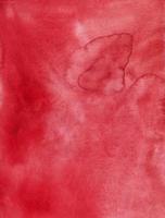 Watercolor deep red gradient texture background, hand painted. Stans on paper. photo