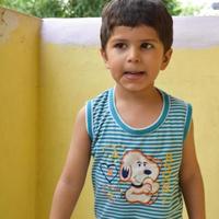 Cute little boy Shivaay Sapra at home balcony during summer time, Sweet little boy photoshoot during day light, Little boy enjoying at home during photo shoot