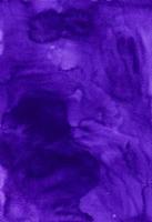 Watercolor royal purple background texture. Deep blue-violet backdrop, stains on paper photo