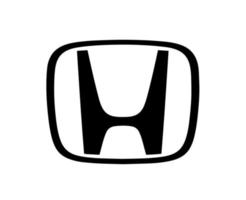 Honda Logo Brand Symbol Black Design Japan Car Automobile Vector Illustration