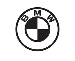 BMW Brand Logo Symbol Black Design Germany Car Automobile Vector Illustration