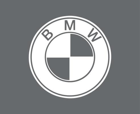 BMW Brand Logo Symbol Gray Design Germany Car Automobile Vector  Illustration With Black Background 20500238 Vector Art at Vecteezy