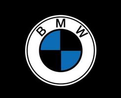BMW marca logo coche símbolo diseño Alemania automóvil vector ilustración con negro antecedentes