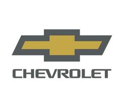 chevrolet marca logo coche símbolo con nombre diseño Estados Unidos automóvil vector ilustración